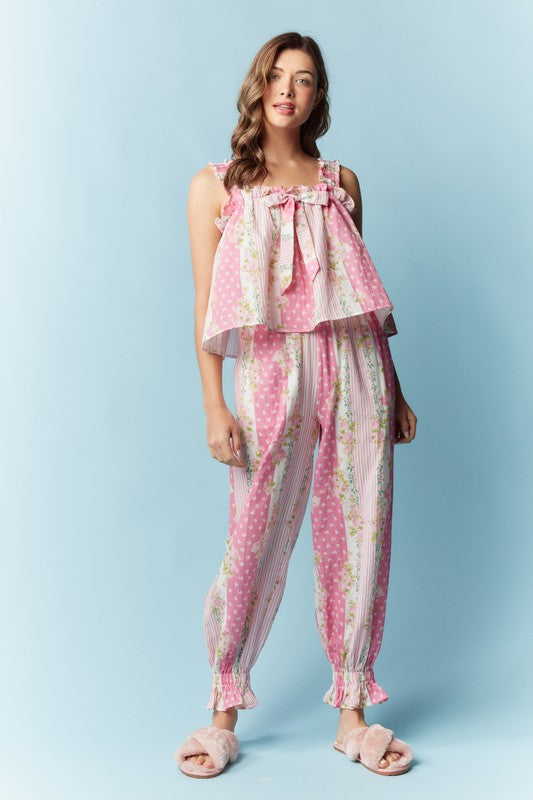 Rosy Posy Pajama Set