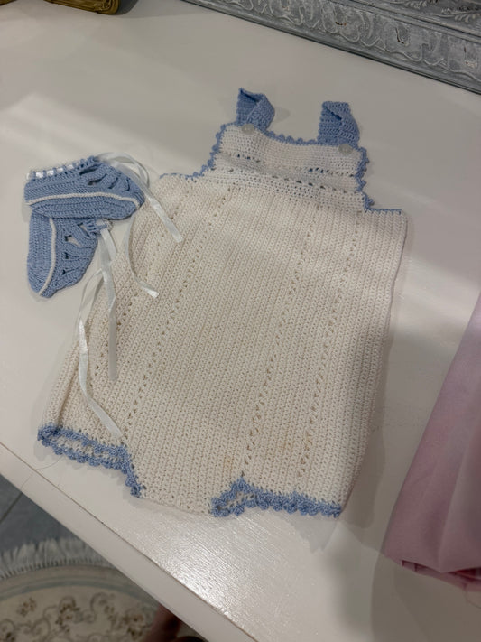 Bluebell Heirloom Sunsuit & Booties