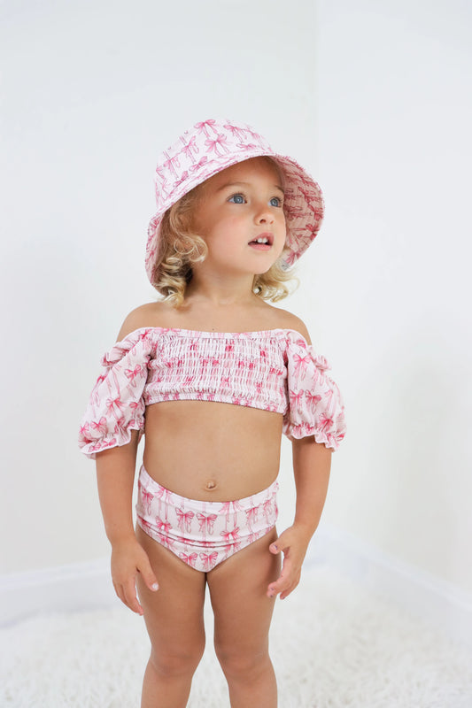 Bow Cute Tankini Swim Suit