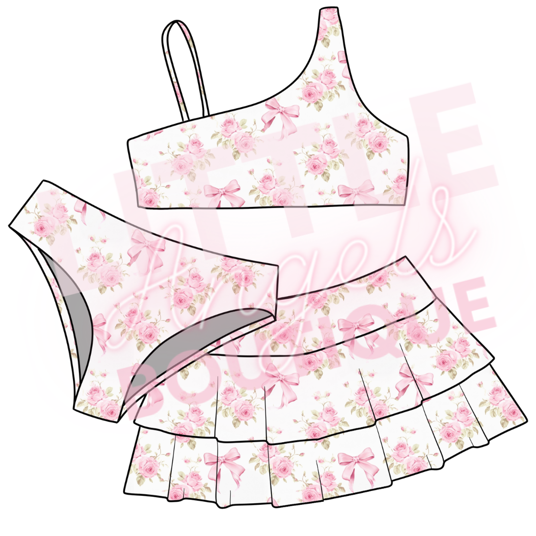 Roses & Bow’s 3PC Swimsuit