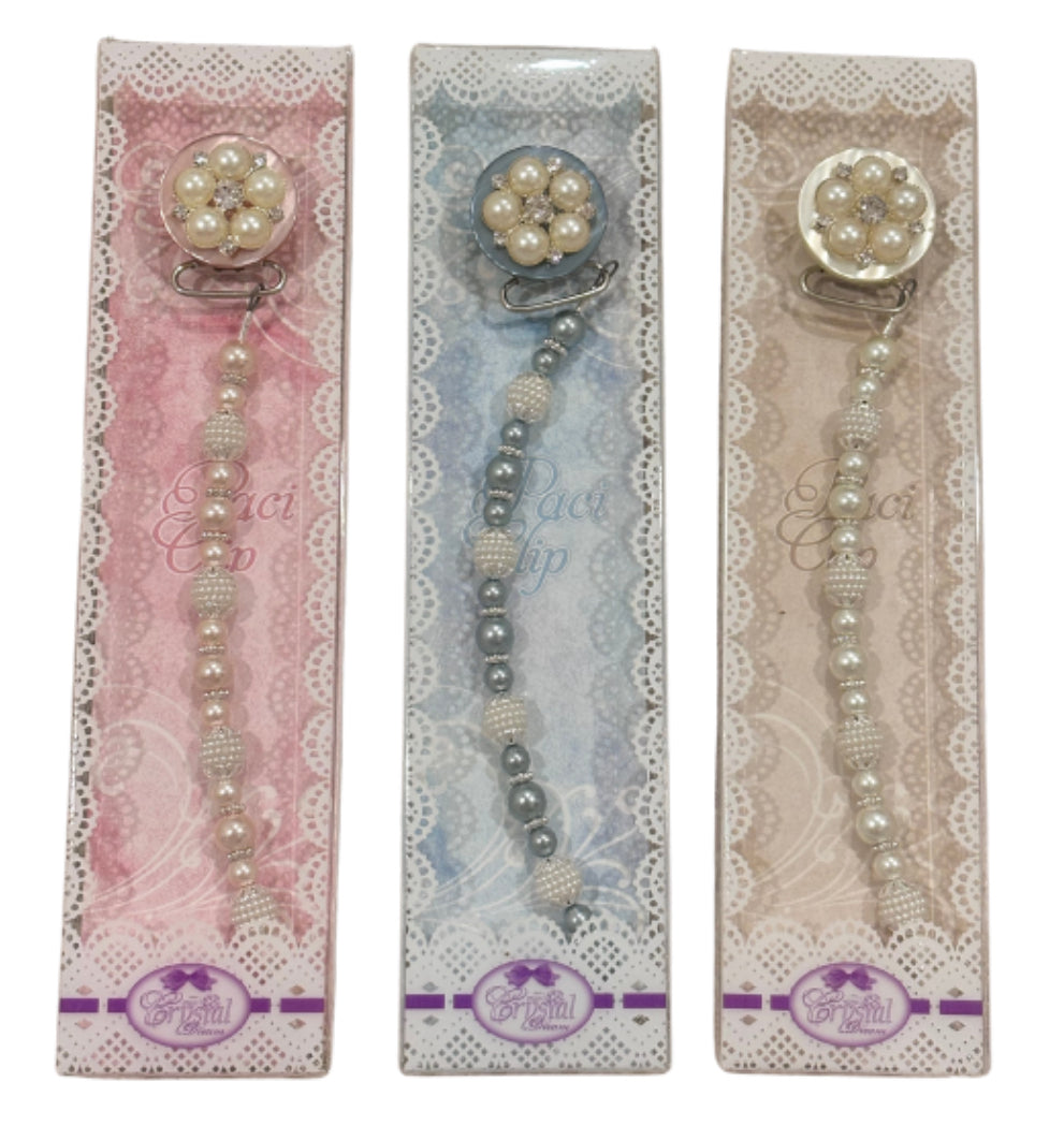 Pearl Pacifier Clip