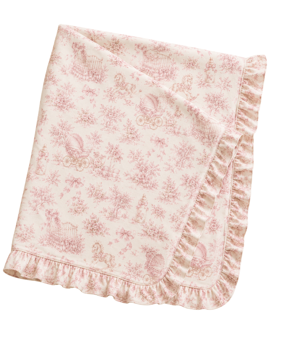 Toile Nursery Infant Gown