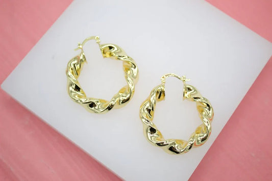 14KT Gold Filled Twist Earrings