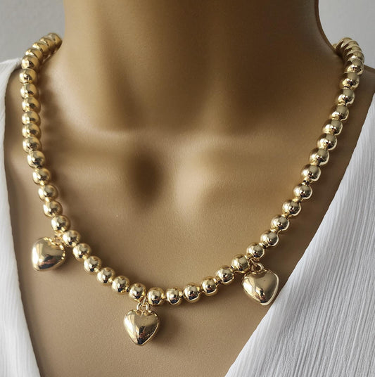 Gold Beads with Puffed 💕