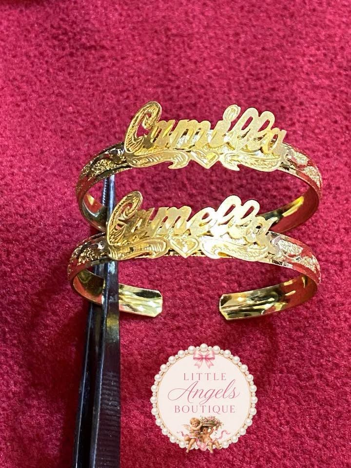 Custom Name Plate Baby Bangle