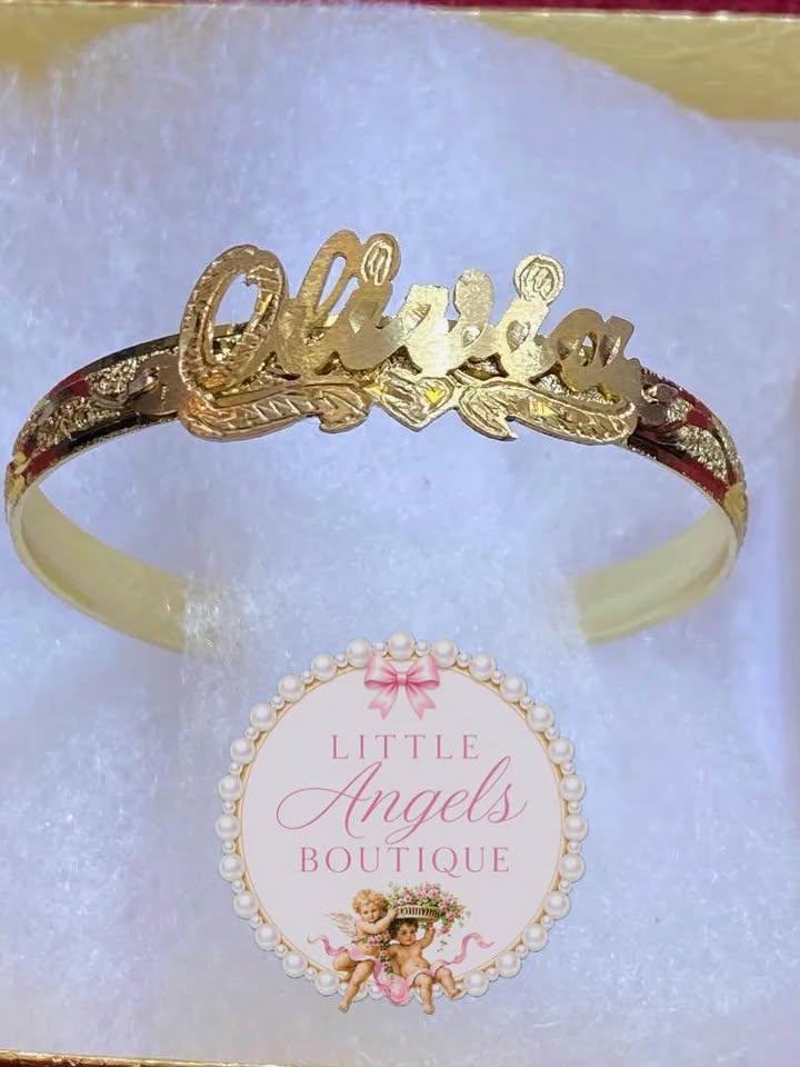 Custom Name Plate Baby Bangle