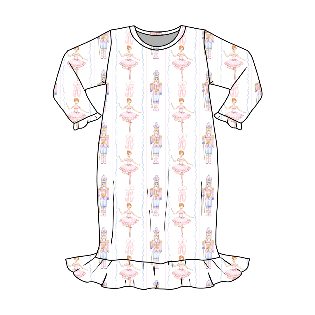 𝓛𝓲𝓽𝓽𝓵𝓮 𝓐𝓷𝓰𝓮𝓵𝓼 Nutcracker Ballet Infant Gown