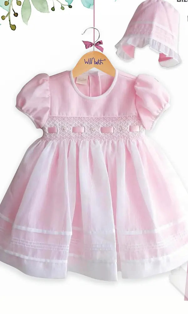 Delicate Smocked Pink Dress