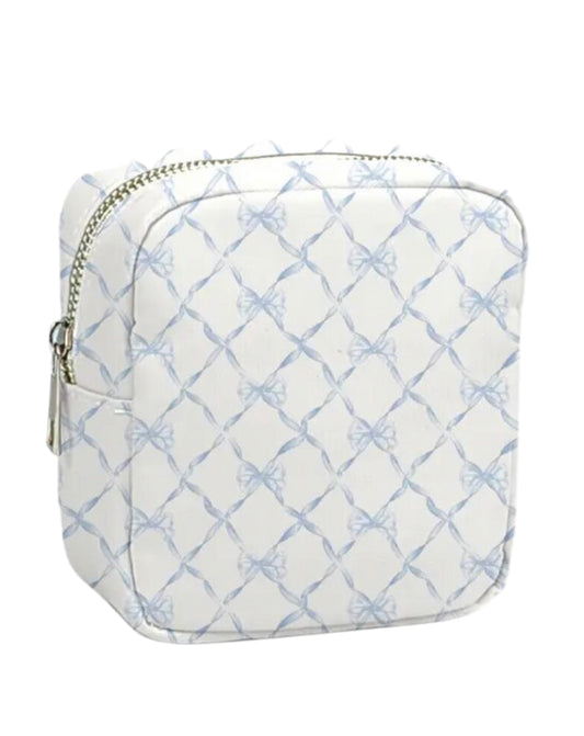 Blue Bow Pouch