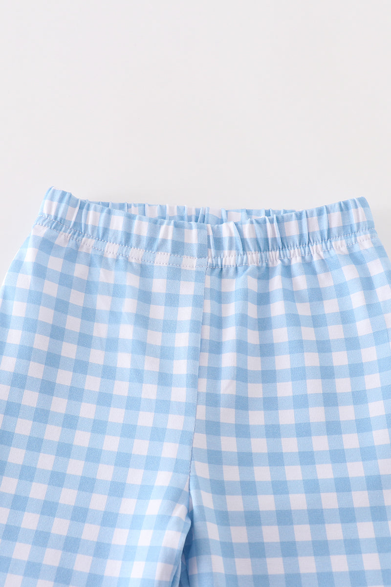 Boys Blue Check PJ’s