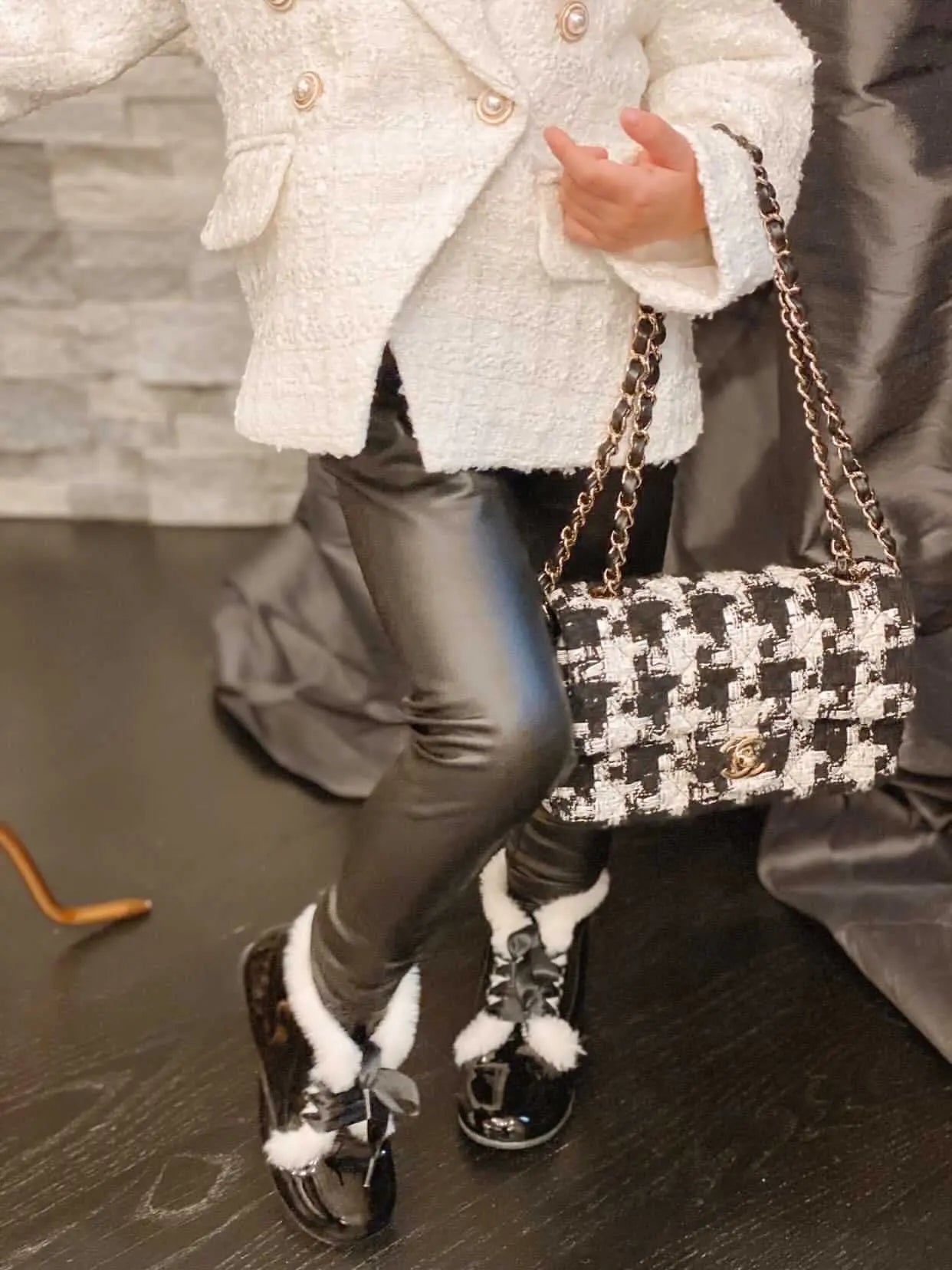 Adeline- Black Patent Leather Boots