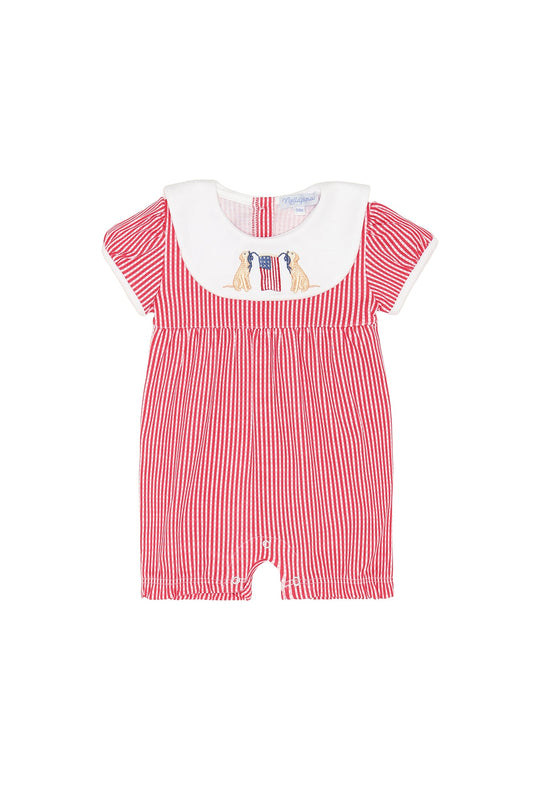 American Pups Collared Romper
