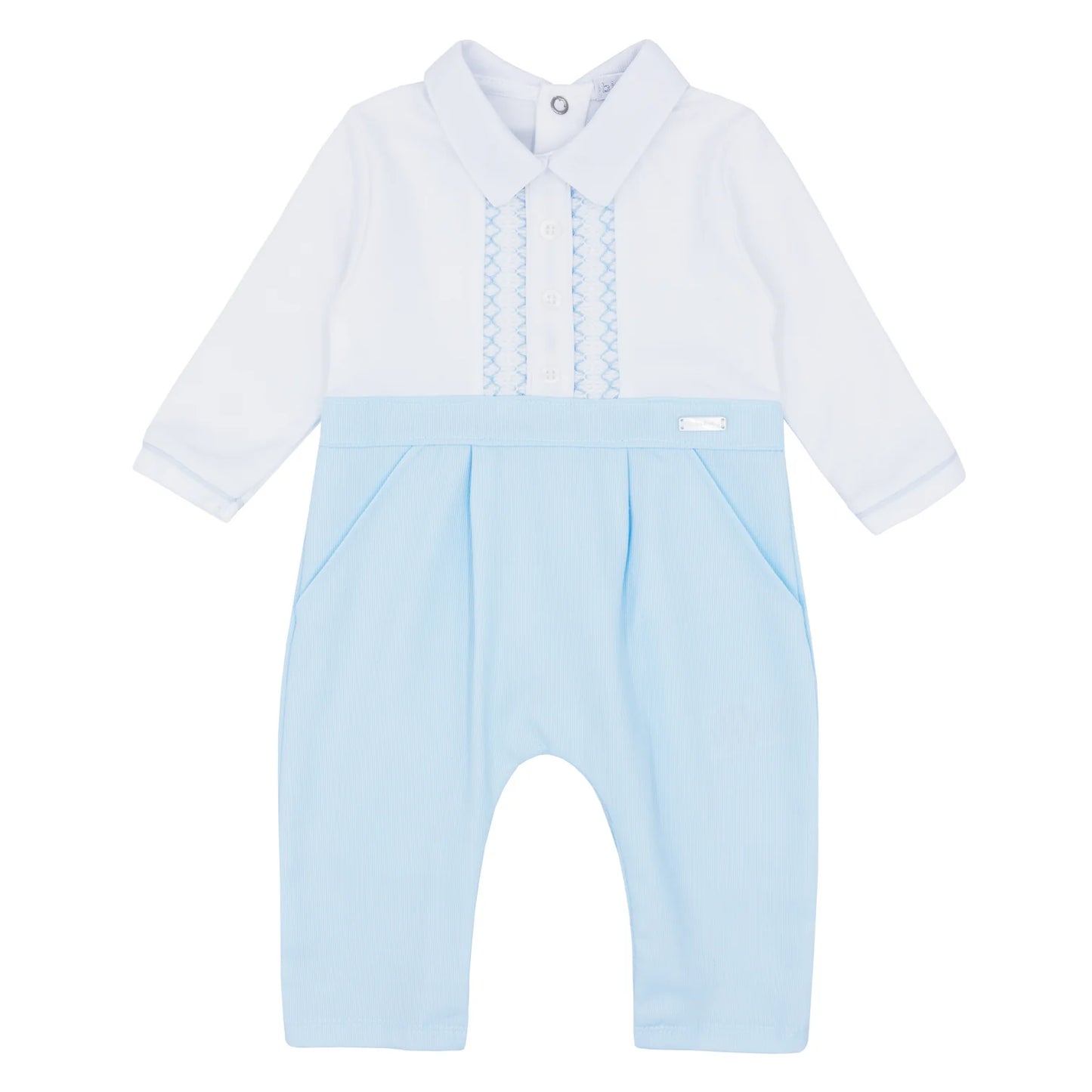 Long Leg Smocked Romper