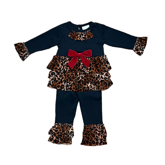 Girls Leopard Swing Set