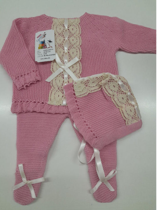 Infant girls knit set