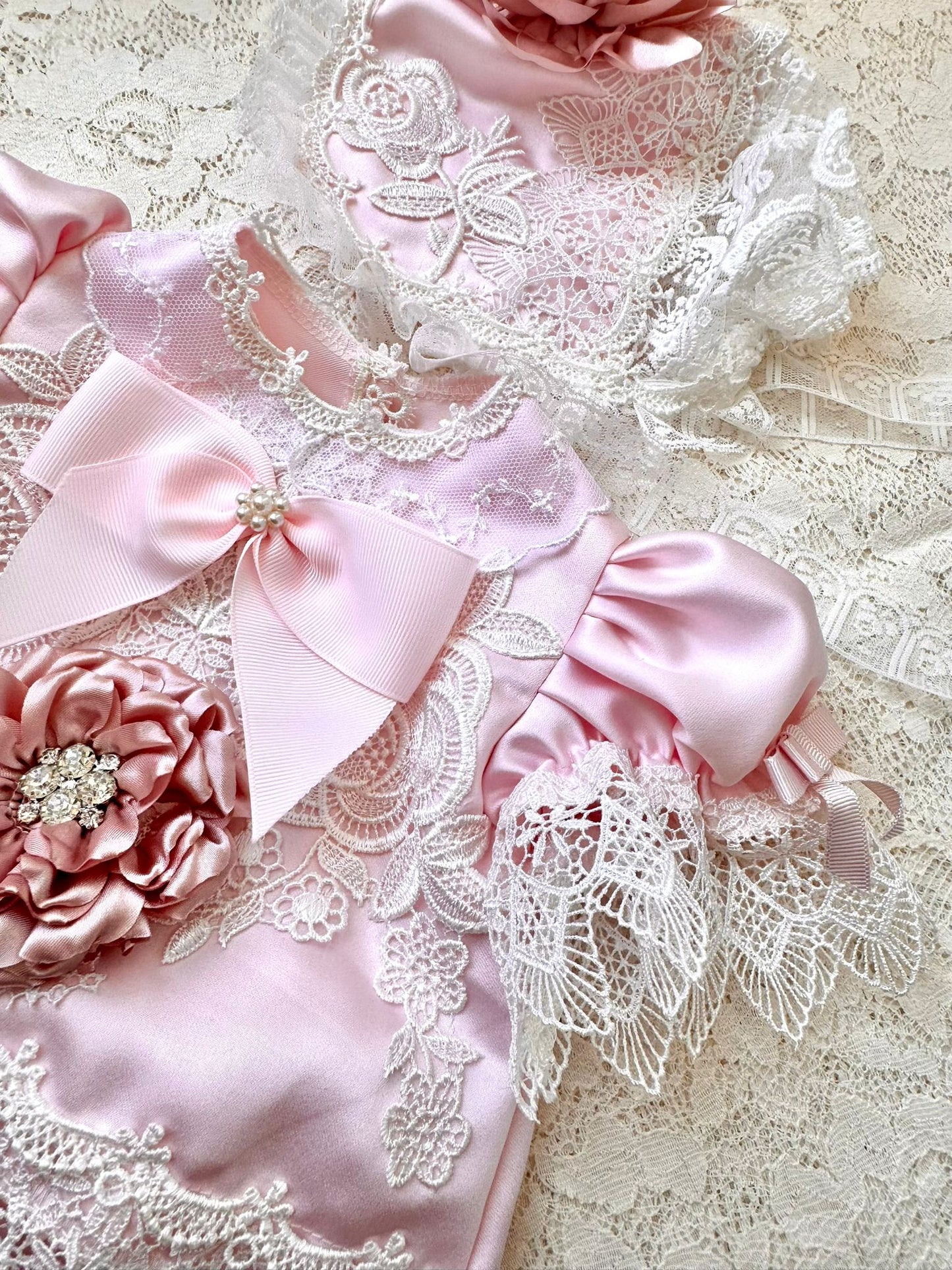 Blushing Petals Layette