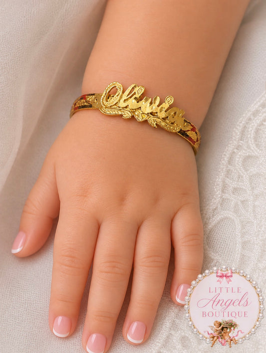Custom Name Plate Baby Bangle