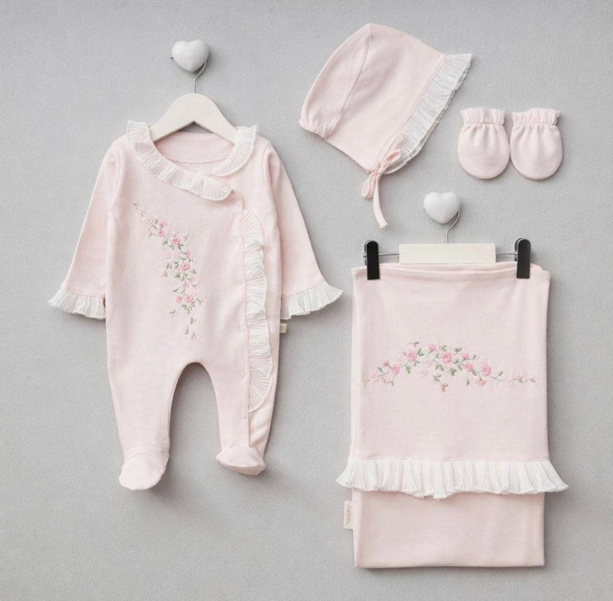 Petals & Ruffles Layette Set