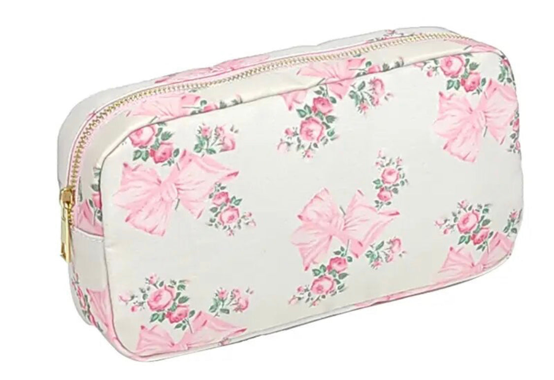 Shabby Bow Pouch Pink