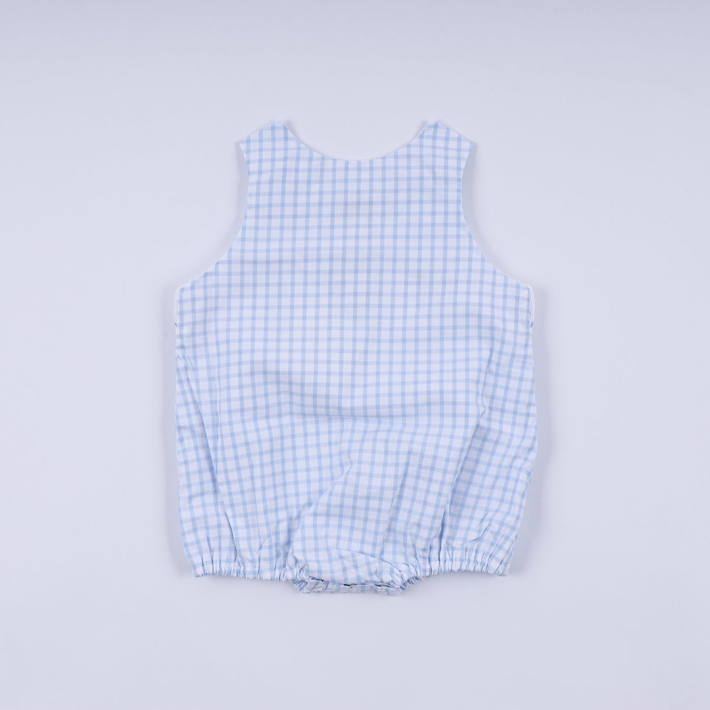 Mickey hand smocked gingham bubble