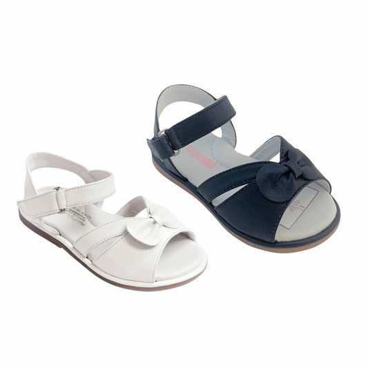 Leather Sandal with Bow