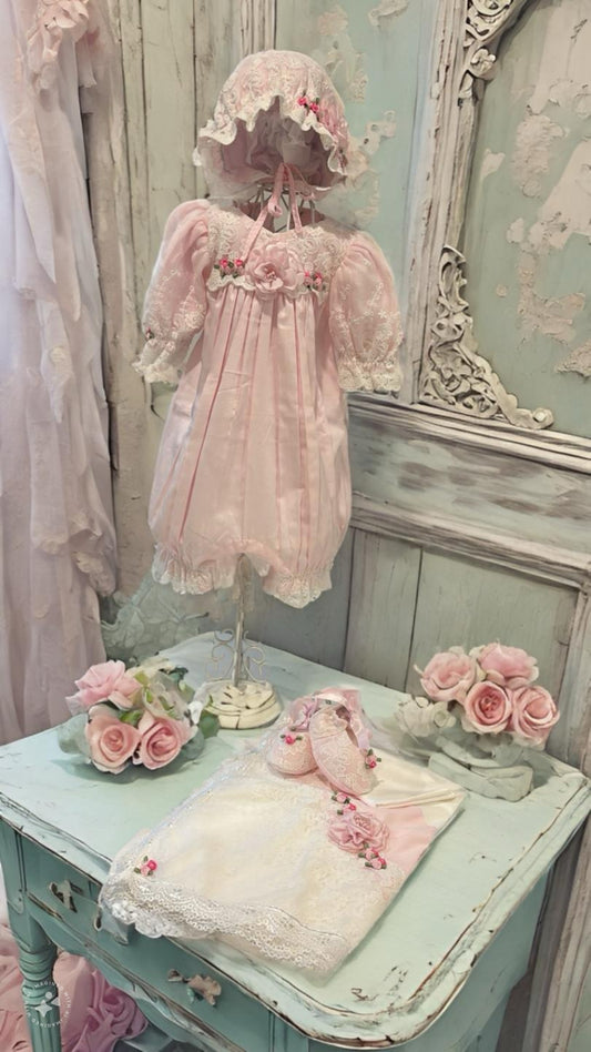 Baby Girls Pink Romper