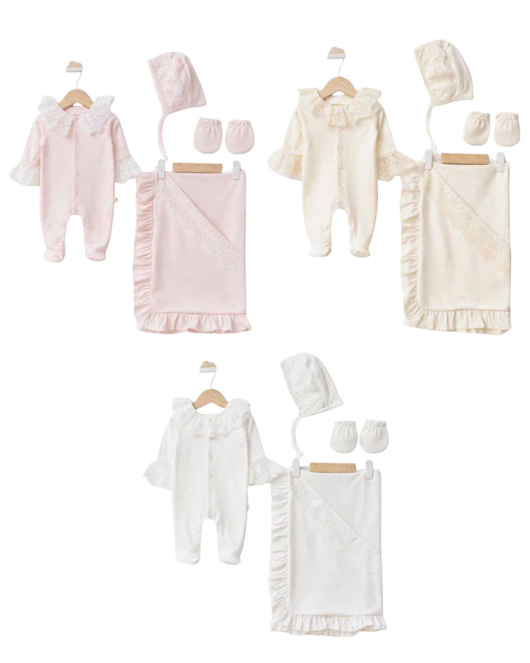 Angelica Lace Newborn Set