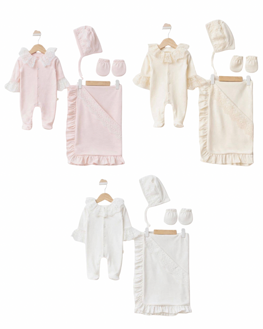 Angelica Lace Newborn Set
