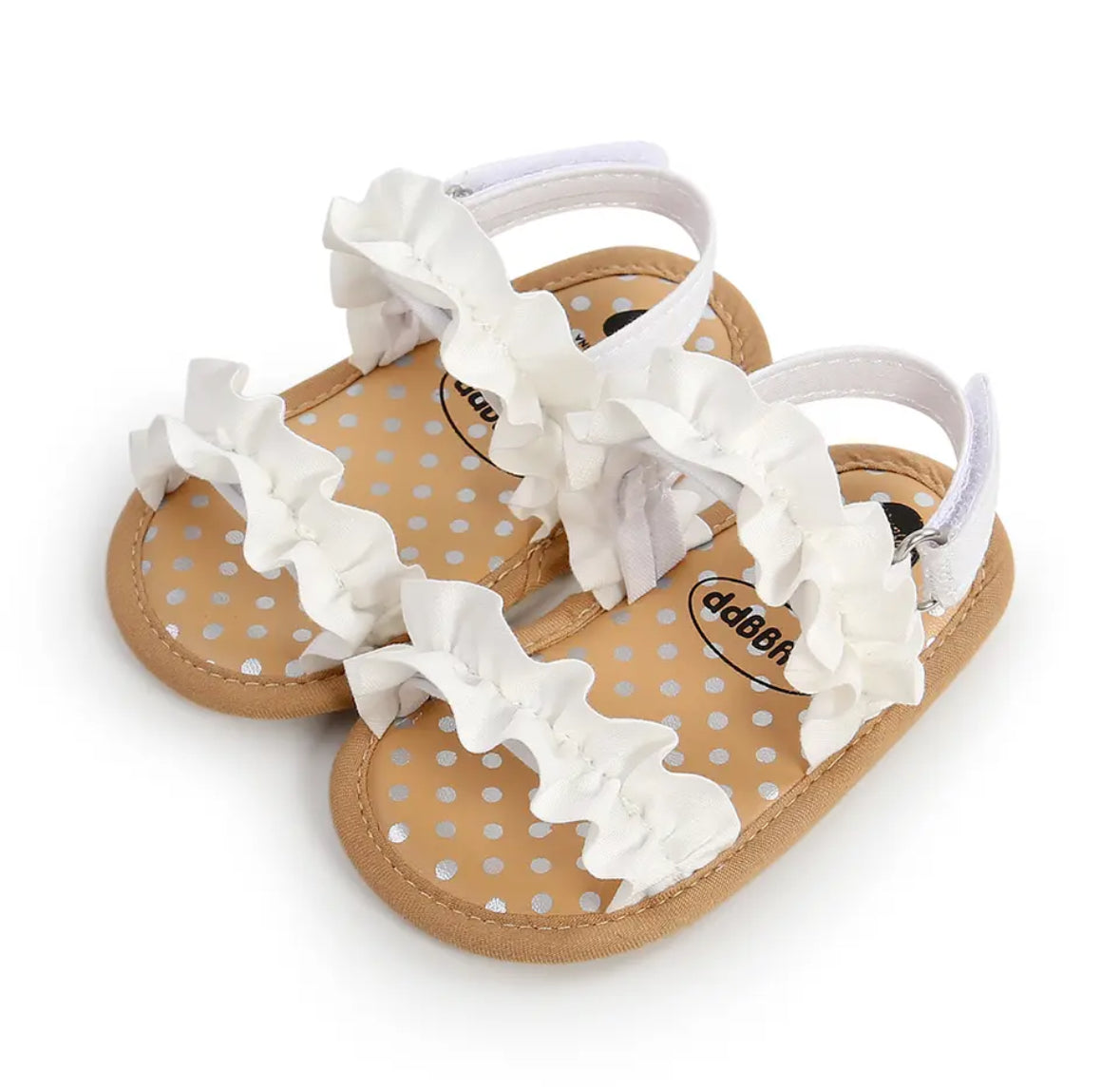 Baby Girls Ruffle Trim Sandals