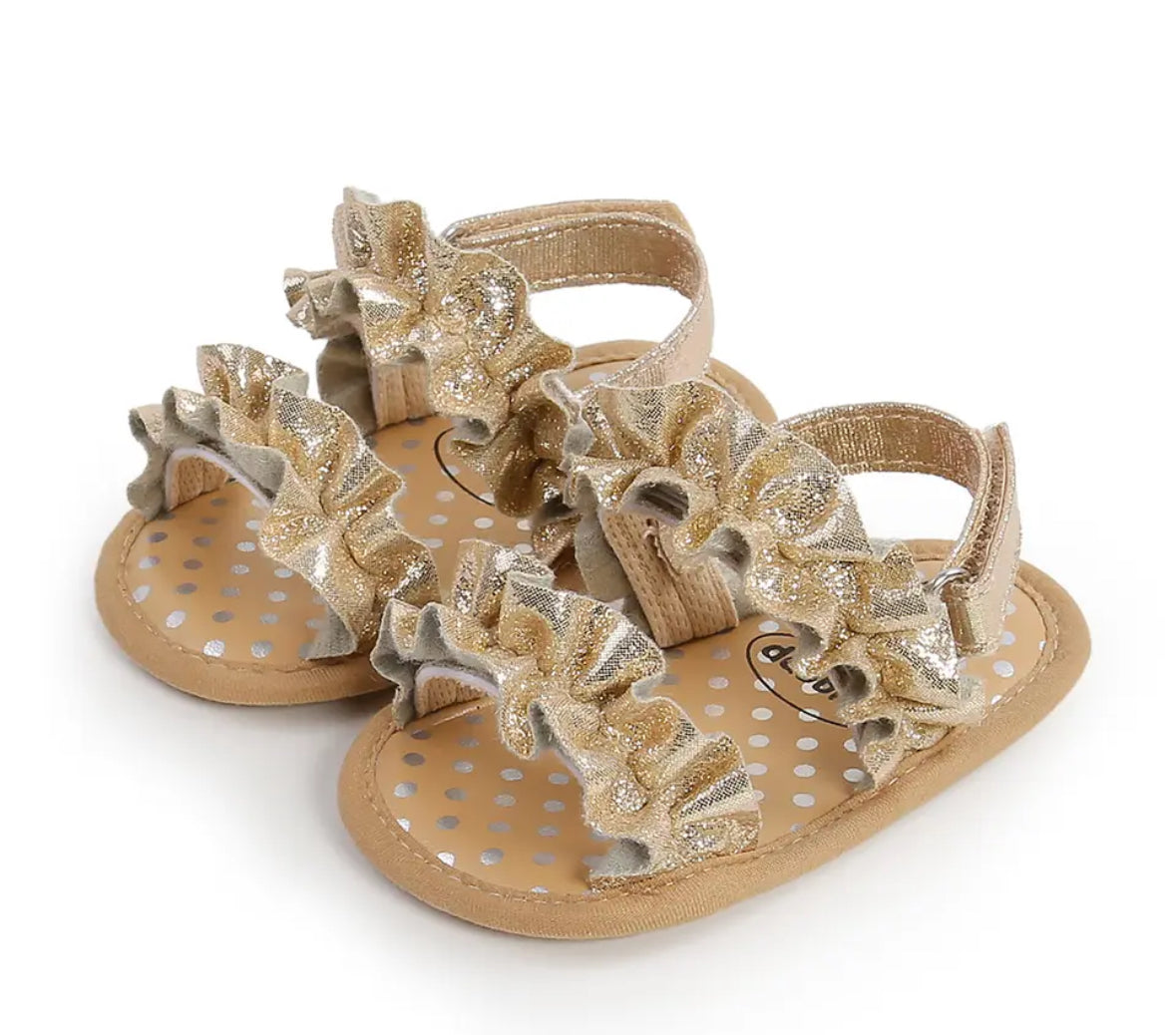 Baby Girls Ruffle Trim Sandals