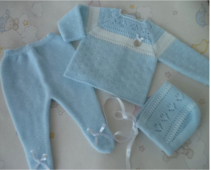 Spanish Knit Set Blue