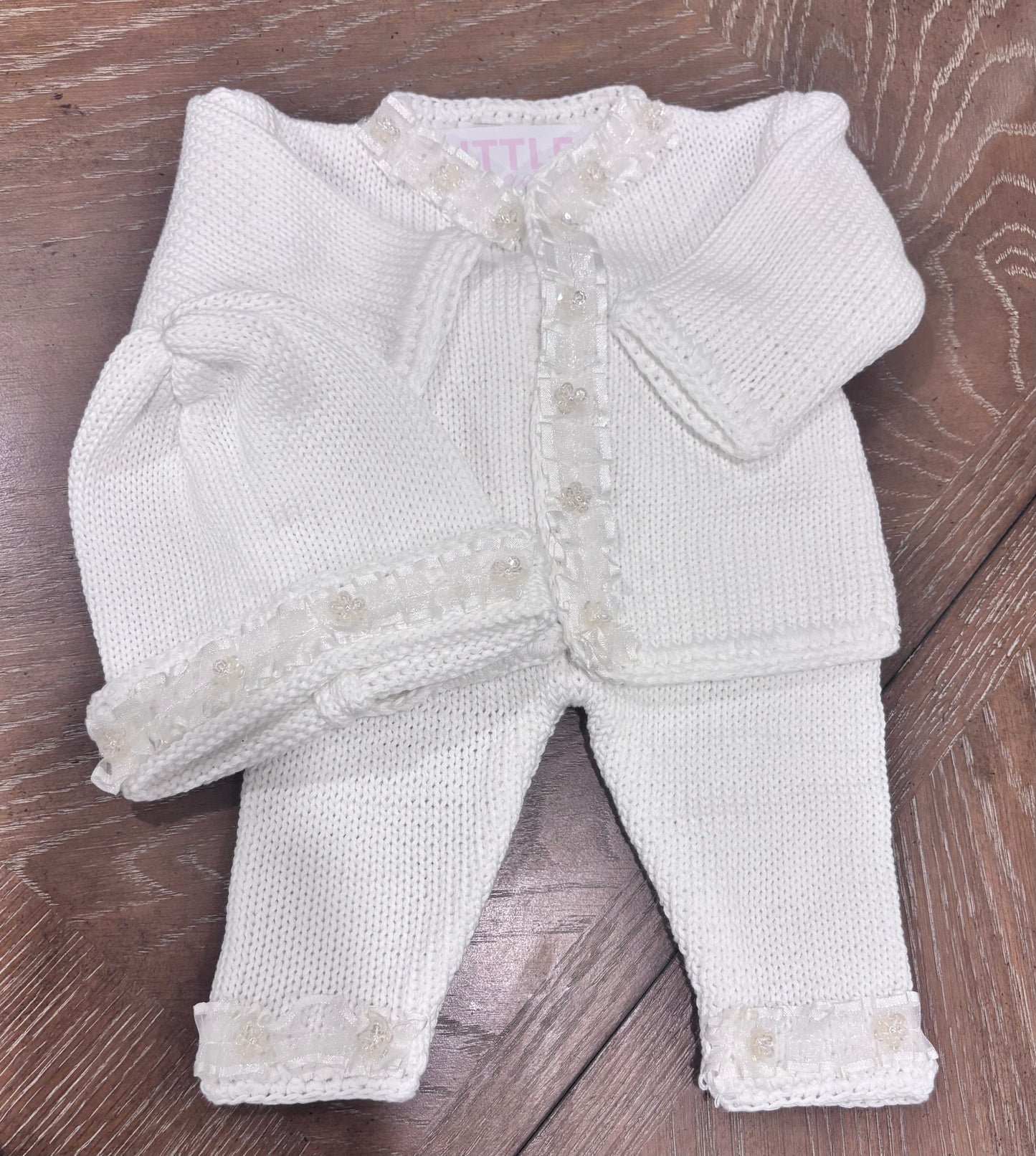 White Knit Set