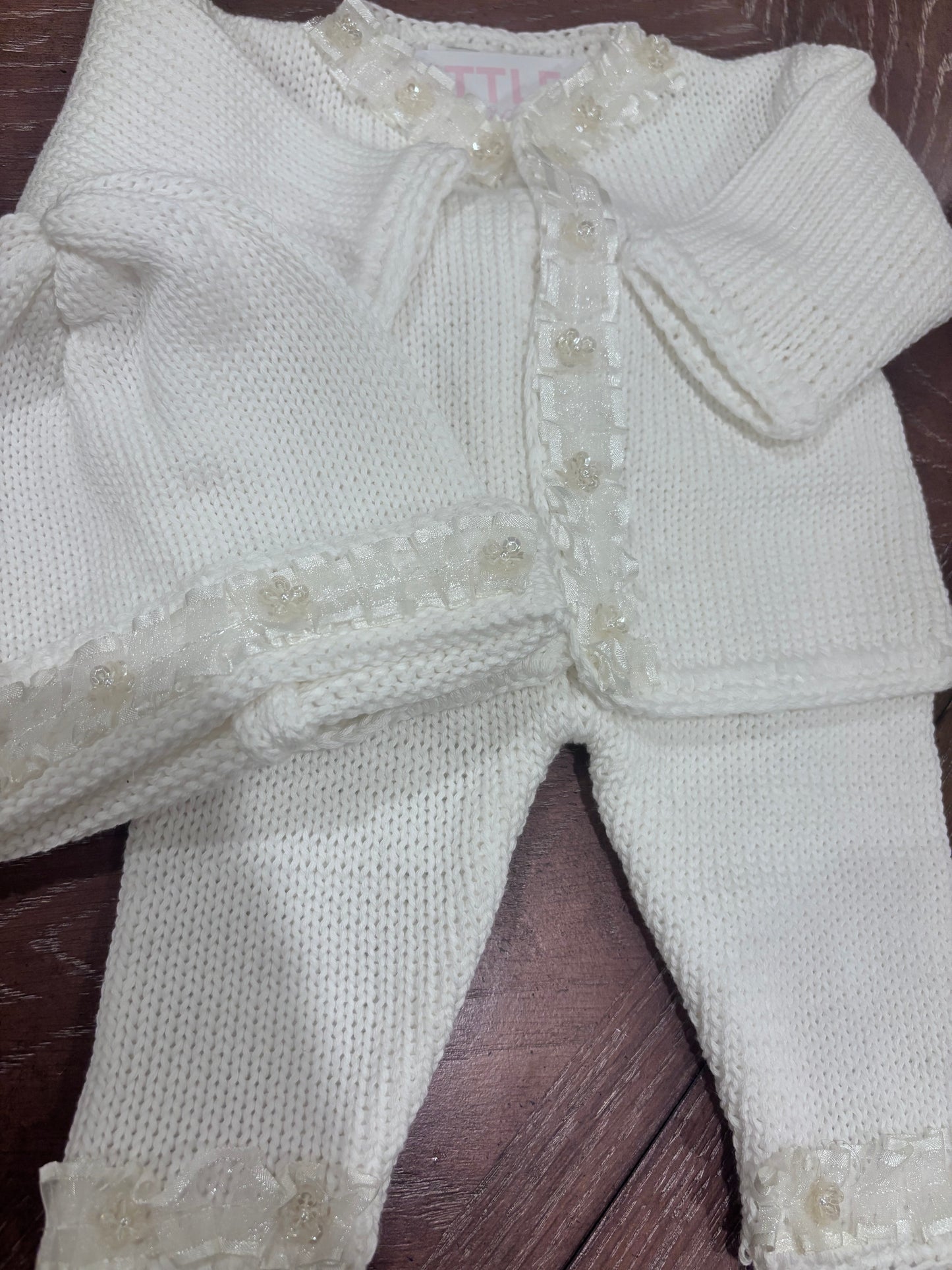 White Knit Set