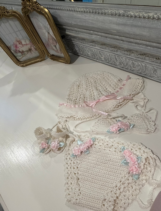 Heirloom Floral Crochet Bikini