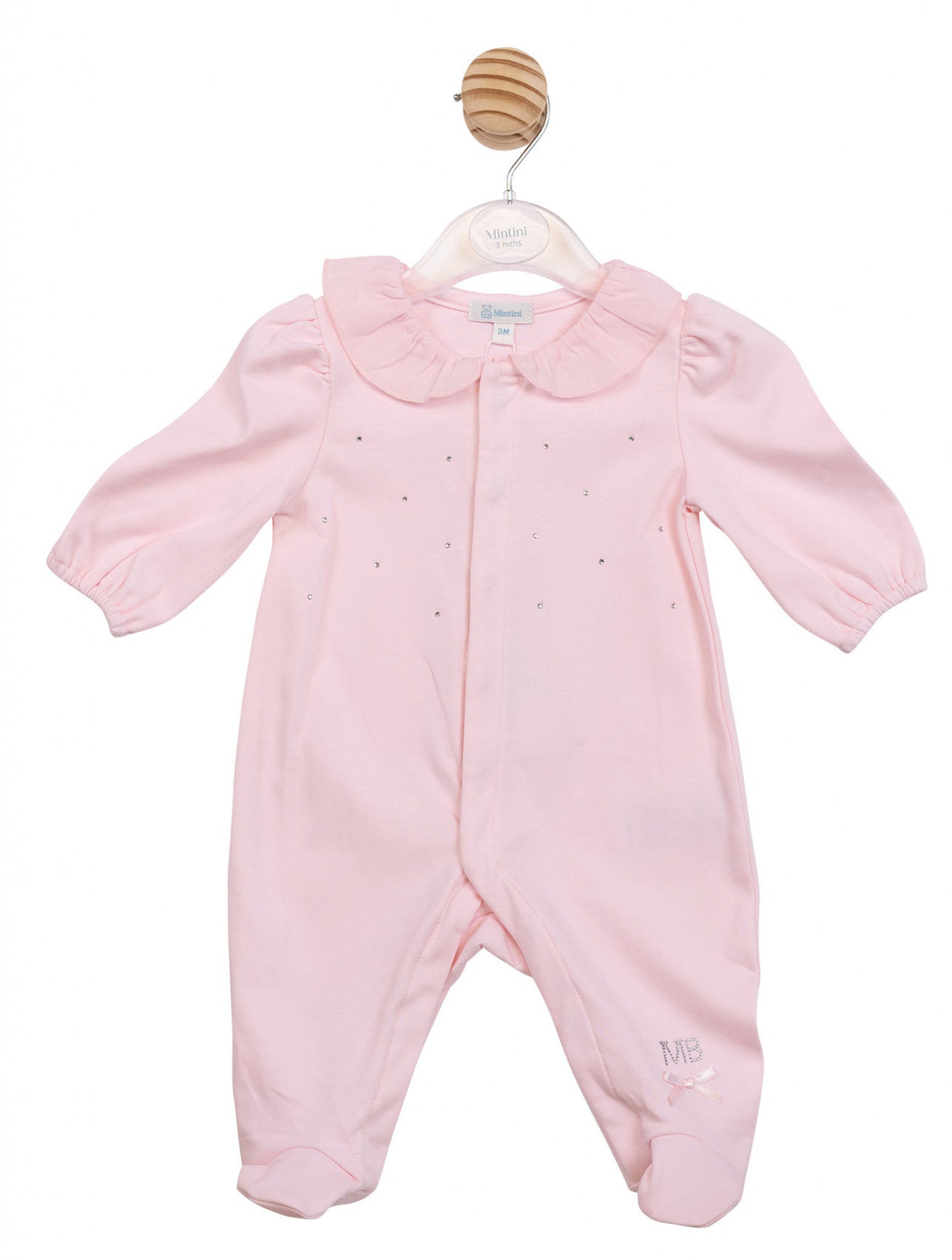 Mintini Diamante and Bow Babygrow