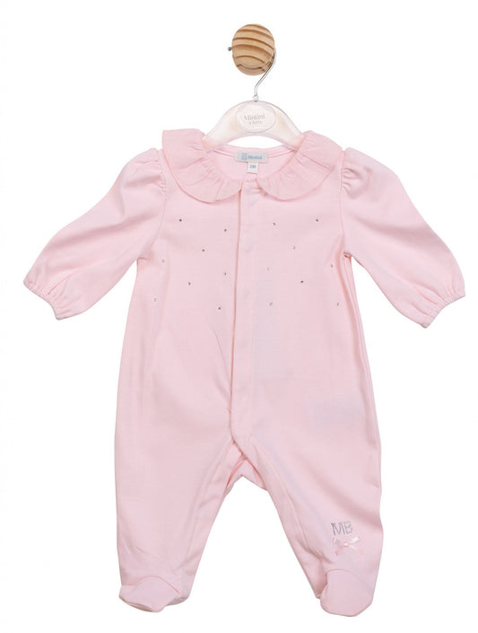 Mintini Diamante and Bow Babygrow