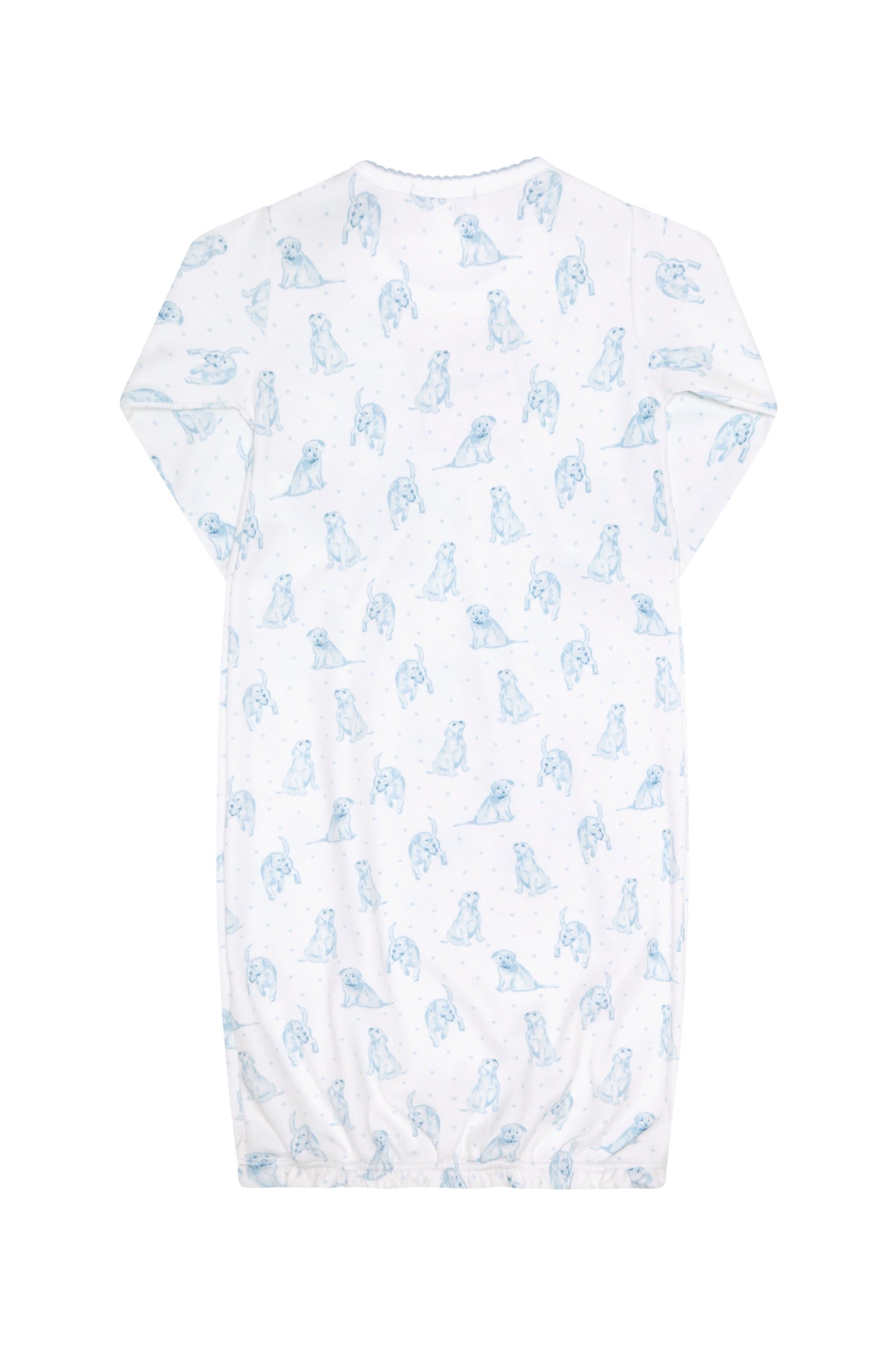 Blue Puppy Love Print Gown