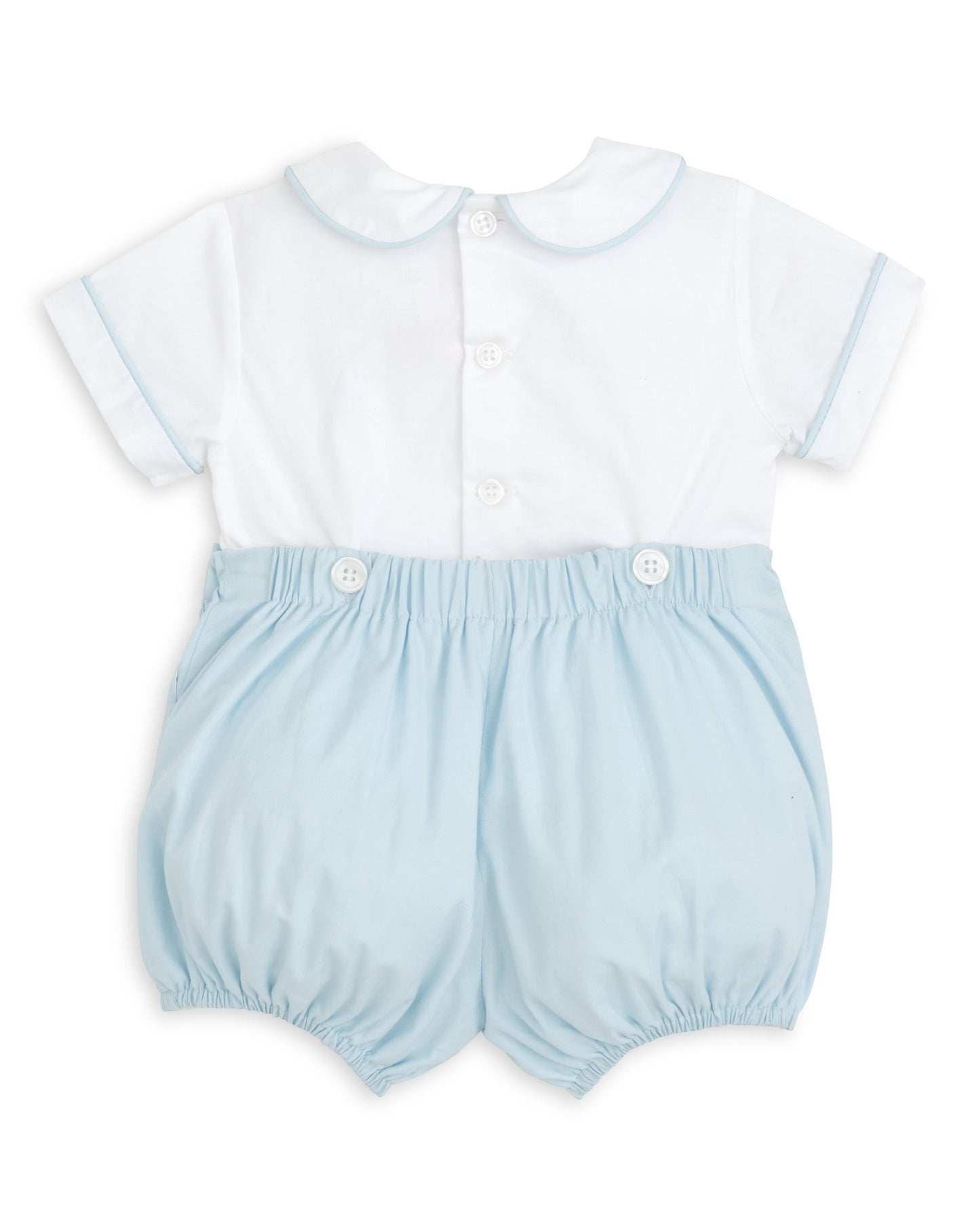 Sterling Boys Blue Heirloom Button-On Bubble
