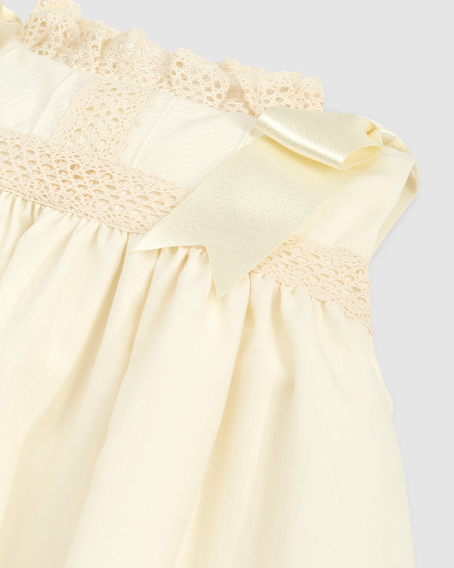 Cambridge Ecru Sleeveless Heirloom Dress