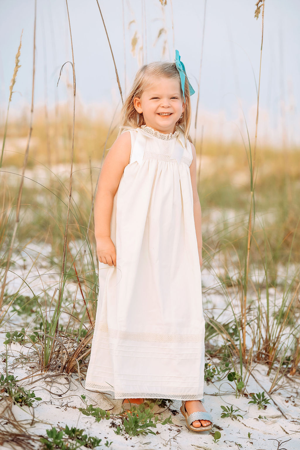 Cambridge Ecru Sleeveless Heirloom Dress