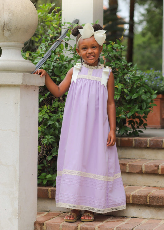 Cambridge Lilac Sleeveless Heirloom Dress