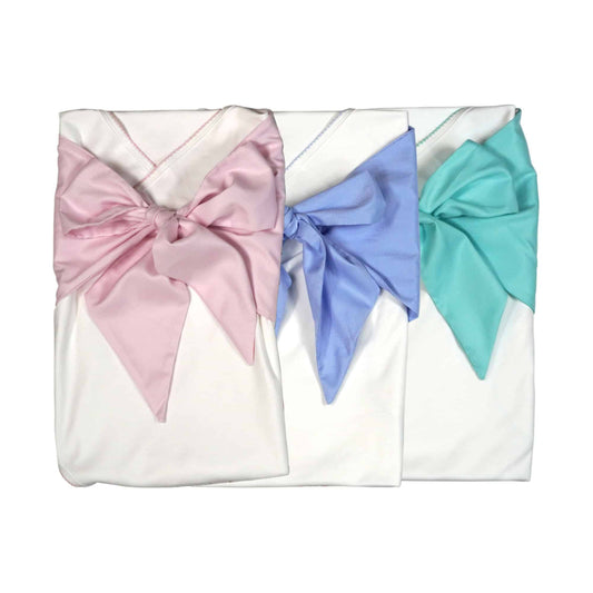 Pima Cotton Swaddle With Bow