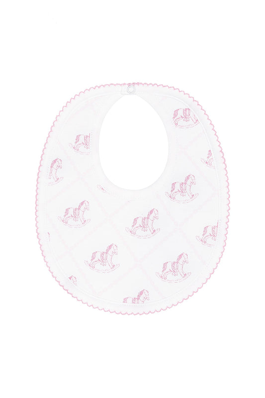Pink Rocking Horse Bib