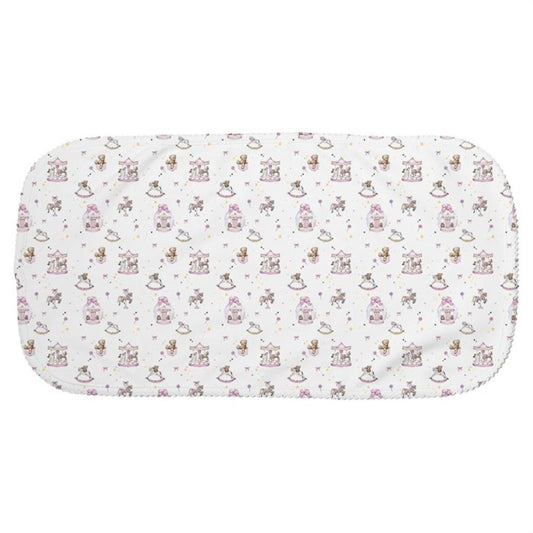 Present Pink Burp Cloth