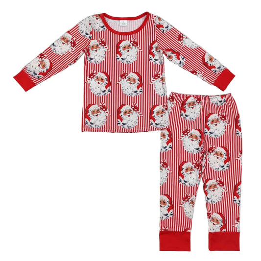 Striped Santa Boys PJ'S