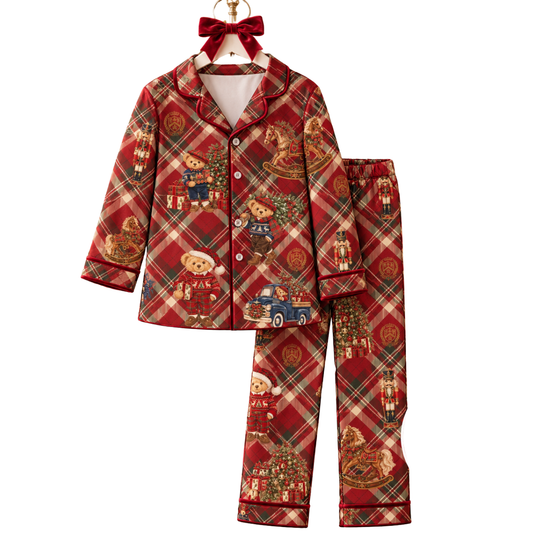 Tartan Teddy Boy's Pajama's