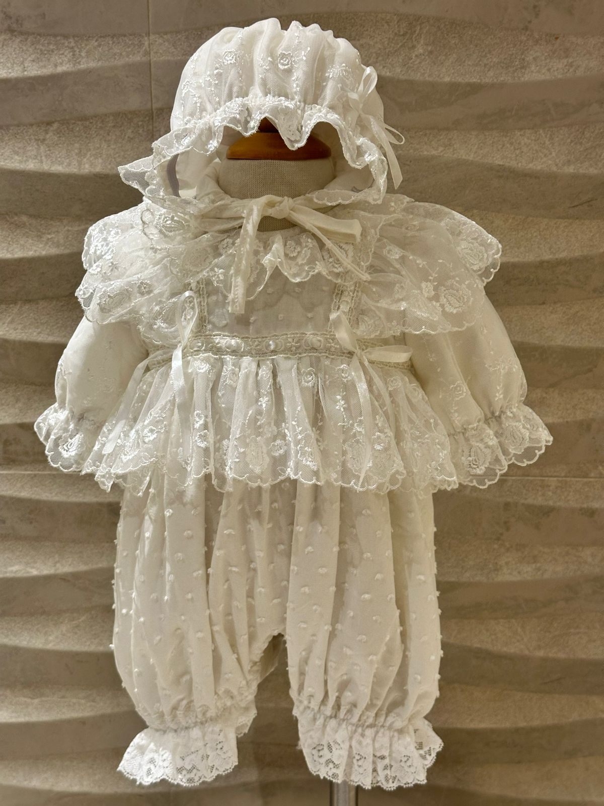 Ivory Lace Romper
