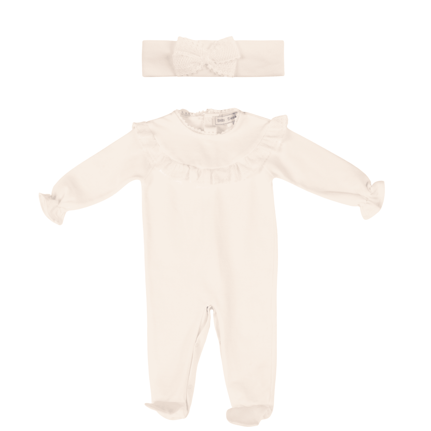 ANAIS | Girls Ivory Cotton Babygrow Set (2)