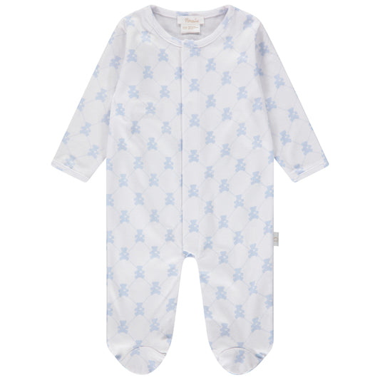 SNAP FOOTIE - TEDDY BEAR BLUE