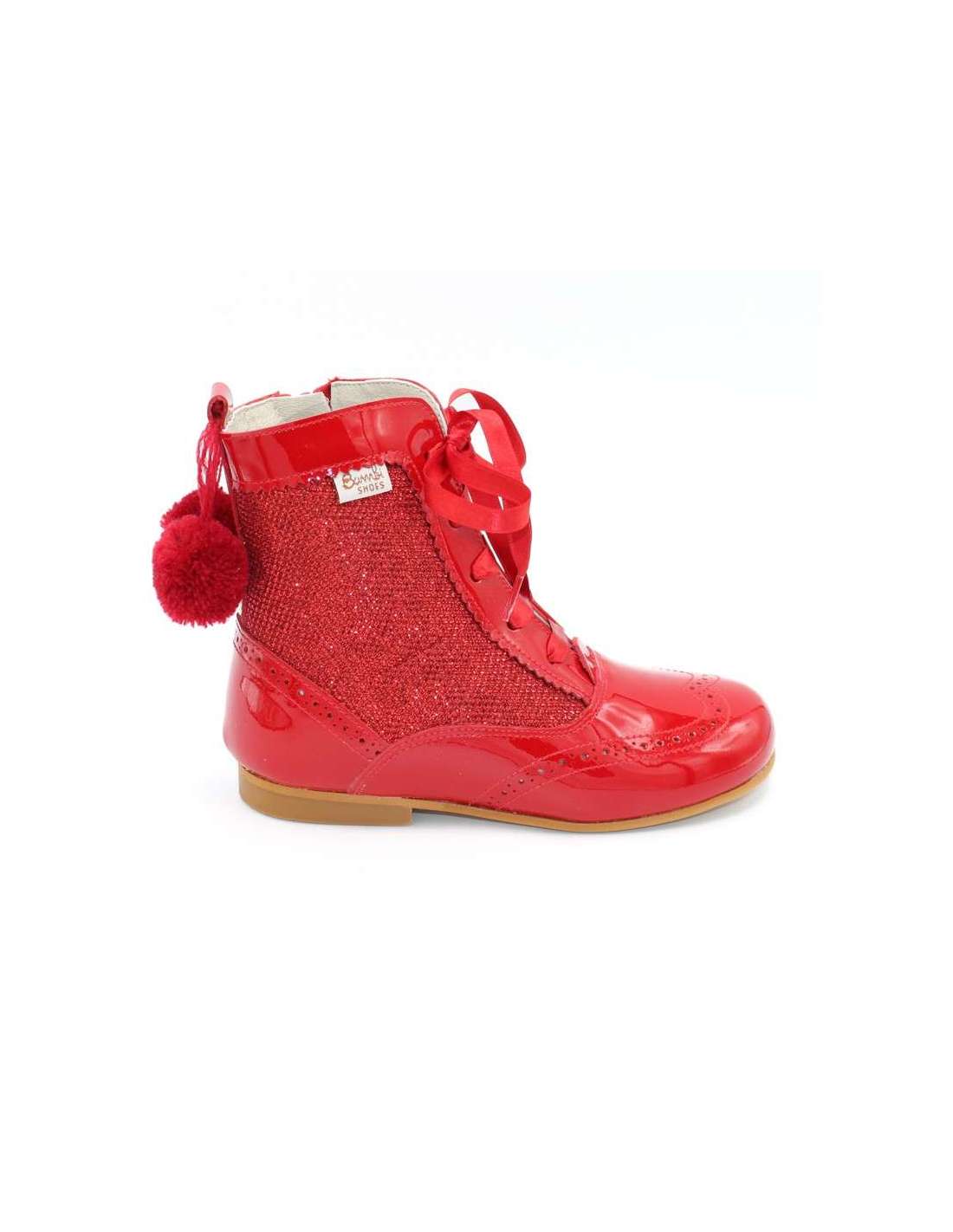 Glitter Spanish Boots with Pom Poms